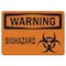 Signmission Safety Sign, OSHA Warning, 5" Height, 7" Width, BioHazard Graphic, Landscape OS-WS-D-57-L-19646 - alternate 1